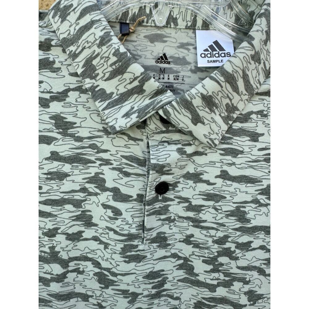 Adidas Go To Camo Golf Polo Green Medium NWT - Picture 4 of 10